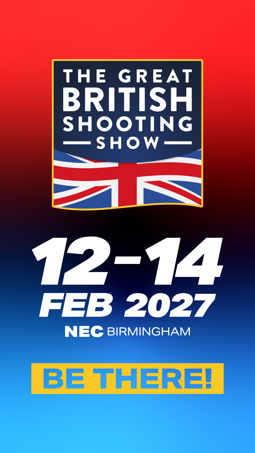 Great British Shooting Show 2027 logo – British Shooting Show NEC Birmingham 12–14 February 2027